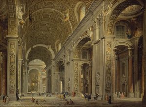 Interior of St Peter's in Rome