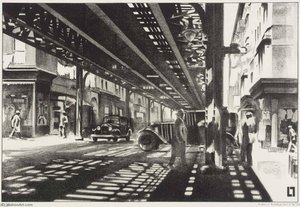 Allen Street — Louis Lozowick