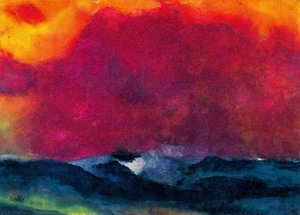 Sea With Red Sky — Emile Nolde, Expressionism