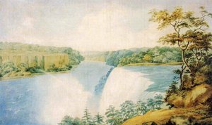 Niagara Falls From Goat Island Looking Toward Prospect Point — Charles Fraser