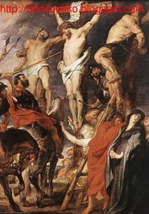 Christ On The Cross Between The Two Thieves — Peter Paul Rubens