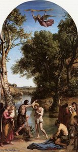 The Baptism Of Christ — Jean-baptiste-camille Corot