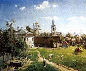 A Yard In Moscow — Vasily Dmitrievich Polenov