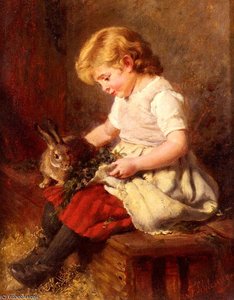 The pet rabbit
