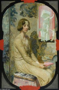 Portrait Of A Lady — Robert Anning Bell, Impressionism