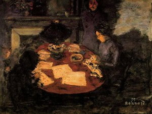 Under The Lamplight — Pierre Bonnard