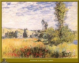 Paysage A Vetheuil — Claude Monet, Impressionism