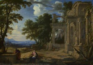 Landscape With The Rest On The Flight Into Egypt — Pierre Antoine Patel