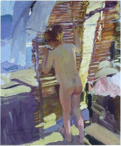 Inquisitive Child — Joaquín Sorolla Y Bastida, Impressionistic Landscape