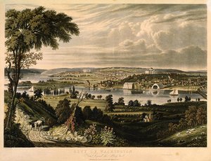 City Of Washington From Beyond The Navy Yards — William James Bennett