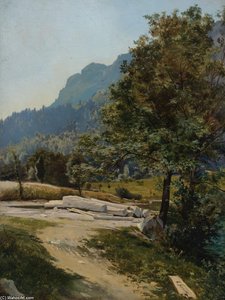 Wooded Landscape — Carl Eduard Schuch