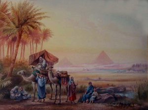 Resting At The Oasis — Frederick Goodall