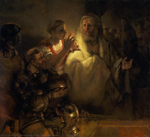 The Denial Of Peter — Rembrandt Peale, Baroque Realism