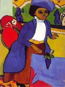 Portrait Of A Lady 1 — Ernst Ludwig Kirchner, Expressionism