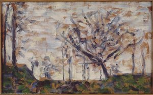 Trees, Winter — Georges Seurat, Post-impressionism