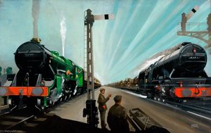 All Clear For The Guns On British Railways (railway Executive Committee Poster Artwork) — Leslie Carr