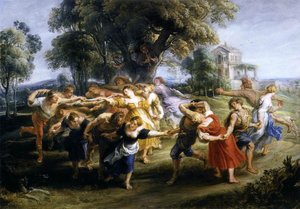 Dance Of Italian Villagers — Peter Paul Rubens