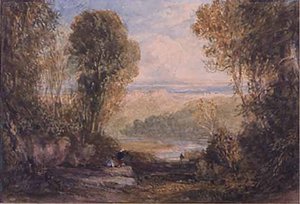 Chepstow Castle From The Wyndcliffe On The River Wye, South Wales — David Cox