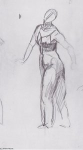 Left Border Woman — Ferdinand Hodler