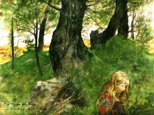 Suzanne In The Woods — Carl Larsson