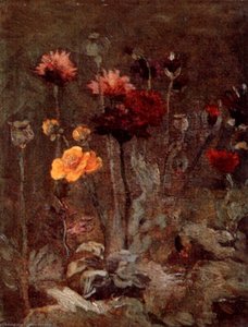 Still Life With Scabiosa And Ranunculus — Vincent Willem Van Gogh