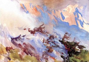 Mountain Fire — John Singer Sargent
