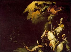 Leo The Great Stopped Attila — Luca Giordano