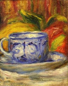 Cup And Fruit — Pierre-auguste Renoir, Impressionism