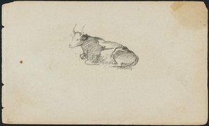 Cow, Lying Down — Martin Johnson Heade