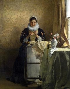 The Lace Maker — Eduard Charlemont, Orientalist