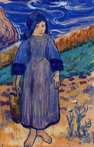 Young Breton By The Sea — Eugène Henri Paul Gauguin