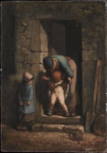 La Précaution Maternelle — Jean-françois Millet