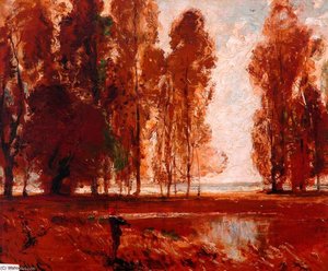 Poplars By The Sea