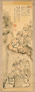 Ink Drawing Of The Sixteen Arhats — Kyokai Tōryū