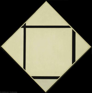 Tableau I Lozenge with Four Lines and Gray