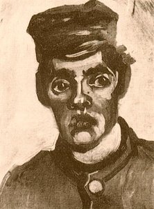 Head Of A Young Peasant In A Peaked Cap 2 — Vincent Willem Van Gogh