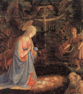 The Adoration Of The Child — Paolo Uccello, Early Renaissance