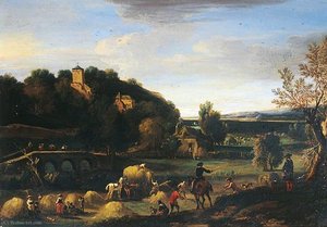 Landscape With Haymakers — Jan Wyck