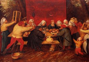 Giving Presents At A Wedding — Pieter Bruegel The Younger