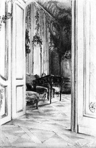 Frederick The Great's Study In The Palace Of Potsdam — Adolph Von Menzel