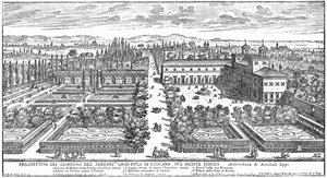 View Of Villa Medici At Rome — Giovanni Battista Falda