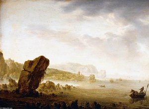 Mediterranean Coastal Scene — Herman Saftleven