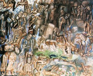 Untitled (the Riders) — Pavel Filonov