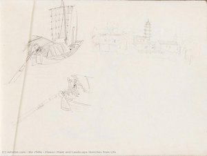 Flower, Plant And Landscape Sketches From Life — Xie Zhiliu, Shanghai School