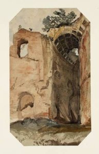 Back Of The Hemicycle Looking On To The Stadium, Palatine — Edward Lear