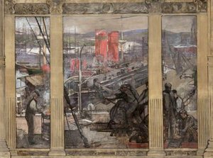 Shipbuilding On The Clyde — Sir John Lavery