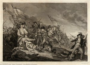 The Battle At Bunker — John Trumbull, Neoclassicism