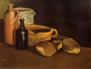 Still Life With Clogs And Pots — Vincent Willem Van Gogh, Post-impressionism