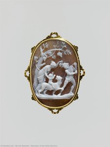 Education Of The Infant Bacchus — Niccolò Amastini