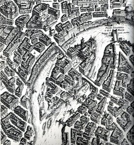Isola Tiberina — Giovanni Battista Falda